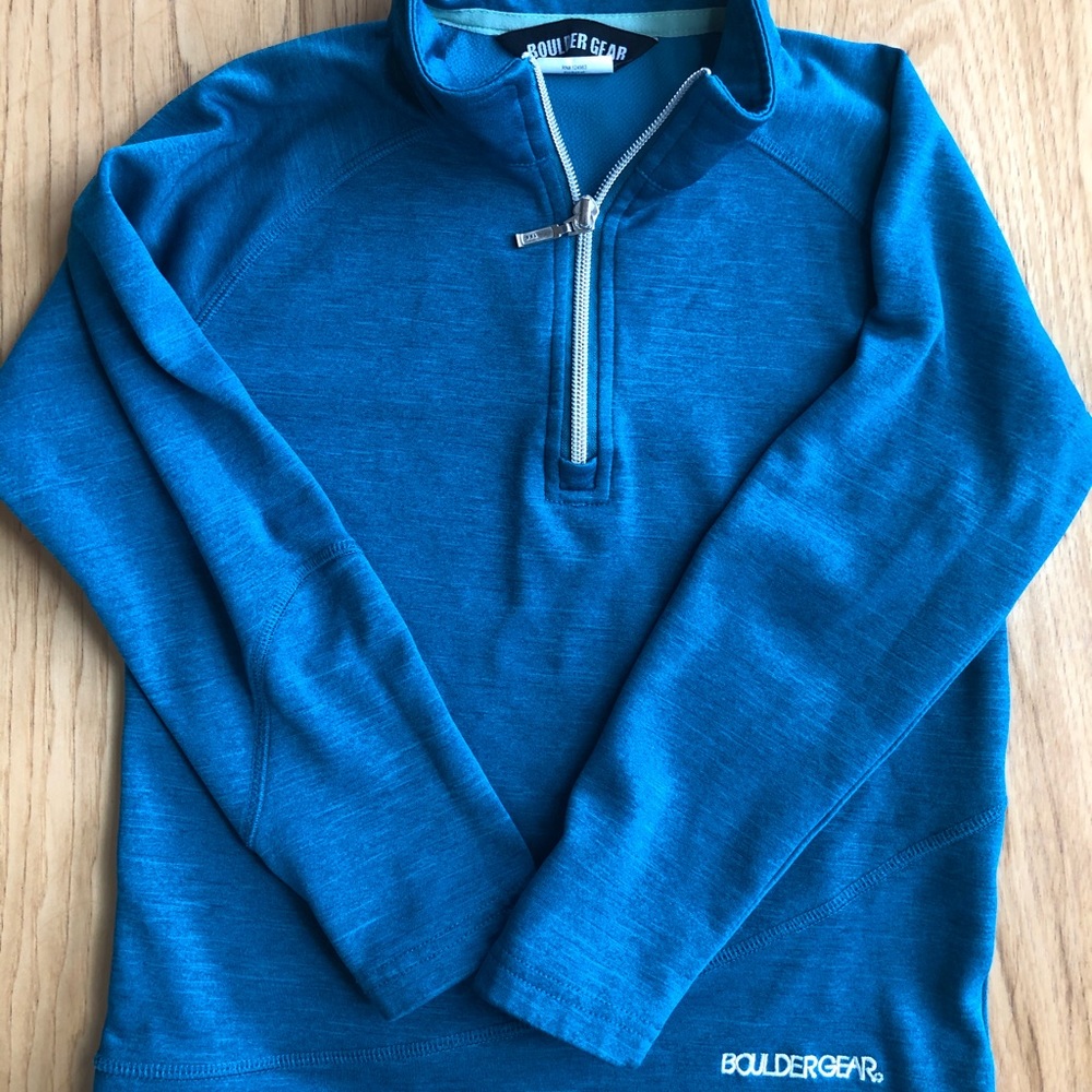 Boulder gear 3/4 zip fleece sweatshirt